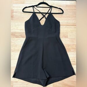 BCBGeneration Black Halter Romper